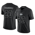 KC.Chiefs #23 Drue Tranquill Player Black Limited Reflective Game Gdoa Stitched Jerseys