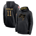 TB.Buccaneers #11 Jalen McMillan Player Black Salute to Service Sideline Performance Pullover Hoodies Home Game Gdoa Stitched Jerseys