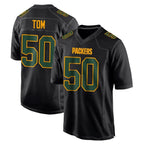 GB.Packers #50 Zach Tom Player Black Fashion Home Game Gdoa Stitched Jerseys