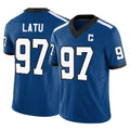 IN.Colts #97 Laiatu Latu Player Royal Limited Indiana Nights Alternate Vapor F.U.S.E. Home Game Gdoa Stitched Jerseys