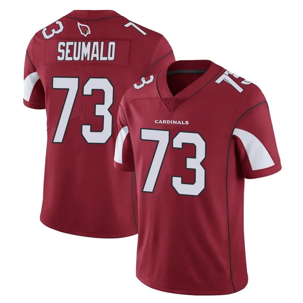 A.Cardinals #73 Isaac Seumalo Player Cardinal Vapor Limited Home Game  Gdoa Stitched Jerseys