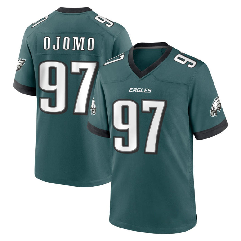 P.Eagles #97 Moro Ojomo Player Green Home Game Gdoa Stitched Jerseys