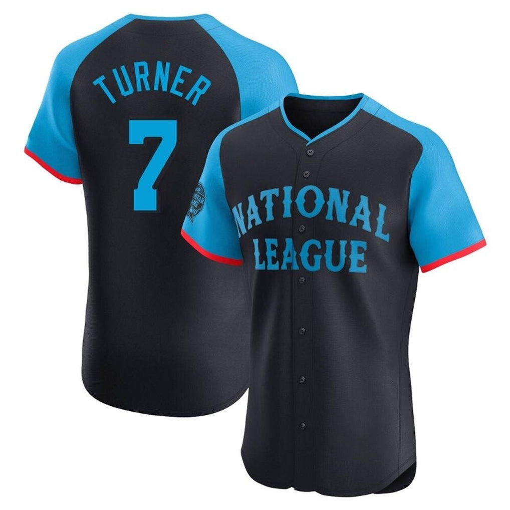 P.Phillies #7 Trea Turner Player Navy National League All-Star Limited Elite Fdoa Stitched Jerseys