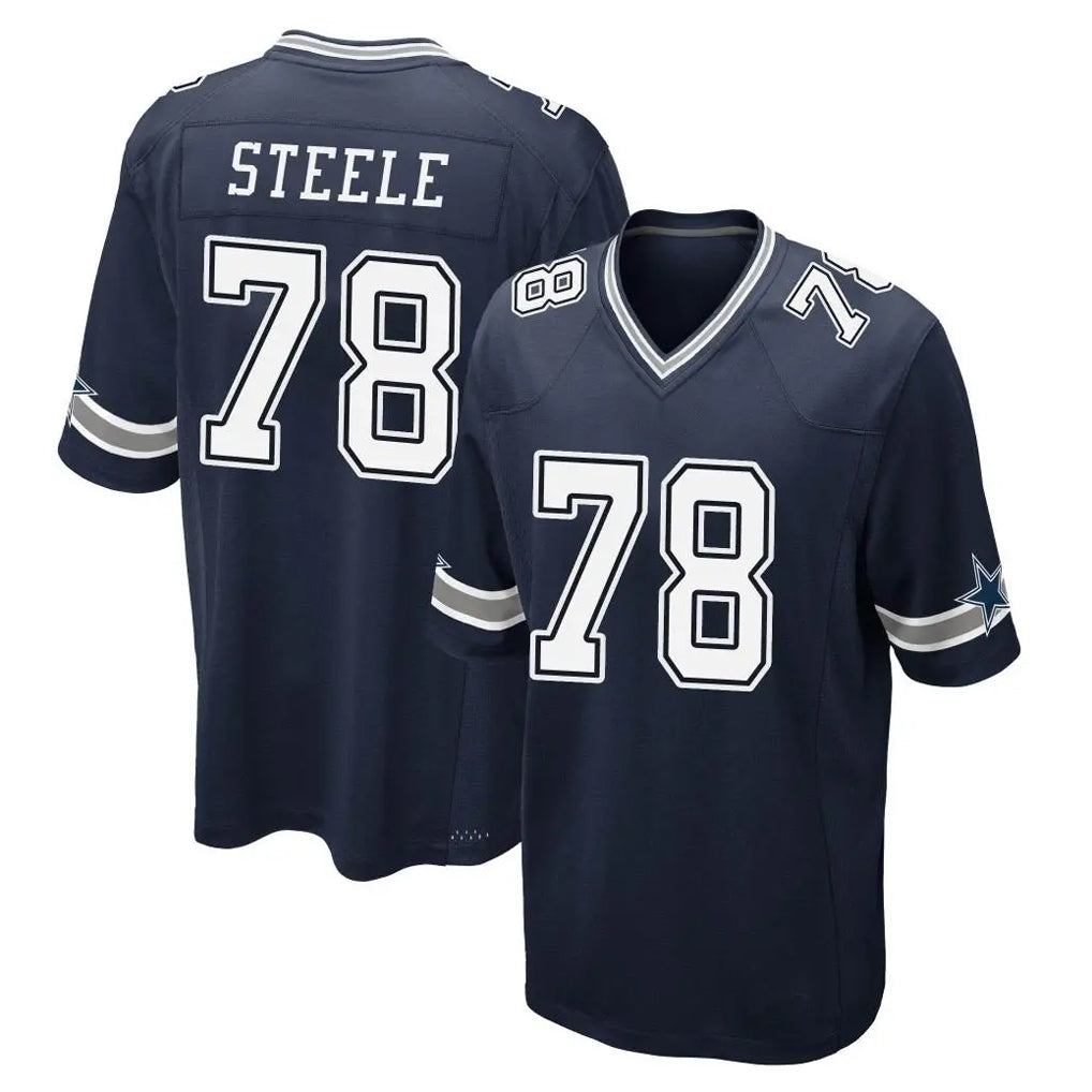 D.Cowboys #78 Terence Steele Player Navy Home Game Gdoa Stitched Jerseys