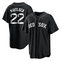 B.Red Sox #22 Garrett Whitlock Player Black Home Game Gdoa Stitched Jerseys