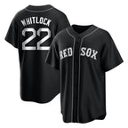 B.Red Sox #22 Garrett Whitlock Player Black Home Game Gdoa Stitched Jerseys