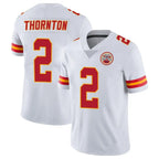 KC.Chiefs #2 Tyquan Thornton Player White Limited Vapor Untouchable Home Game Gdoa Stitched Jerseys