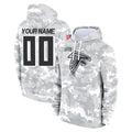 Custom A.Falcons Arctic Camo Salute to Service Limited Hoodie Any Name & Numbers Gdoa Stitched Jerseys