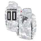 Custom A.Falcons Arctic Camo Salute to Service Limited Hoodie Any Name & Numbers Gdoa Stitched Jerseys