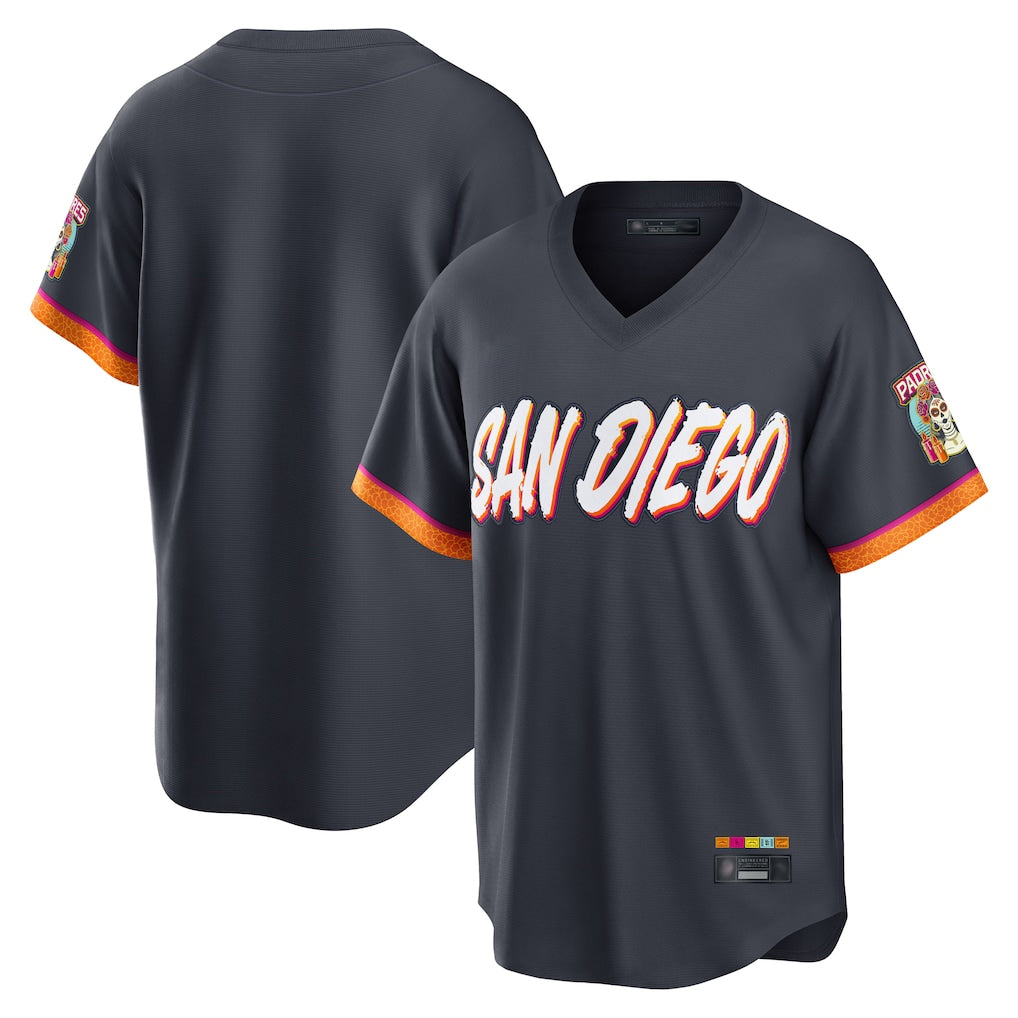 S.Diego Padres ## Diego Padres Blank Player Obsidian 2026 City Connect Home Limited T-shirt Fdoa Stitched Jerseys