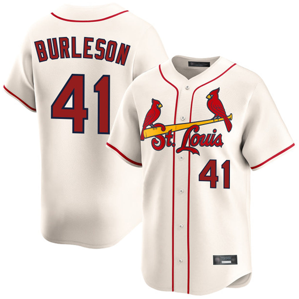 St. Louis Cardinals #41 Alec Burleson Player Cream Home Limited Fdoa Stitched Jerseys