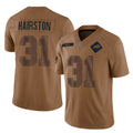 B.Bills #31 Maxwell Hairston Player Brown Salute To Service Limited Gdoa Stitched Jerseys