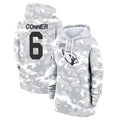 A.Cardinals #6 James Conner Player Camo Salute to Service Hoodies Gdoa Stitched Jerseys