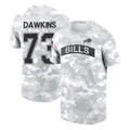 B.Bills #73 Dion Dawkins Player Arctic Camo Salute to Service T-Shirt Hoodies Gdoa Stitched Jerseys