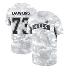 B.Bills #73 Dion Dawkins Player Arctic Camo Salute to Service T-Shirt Hoodies Gdoa Stitched Jerseys