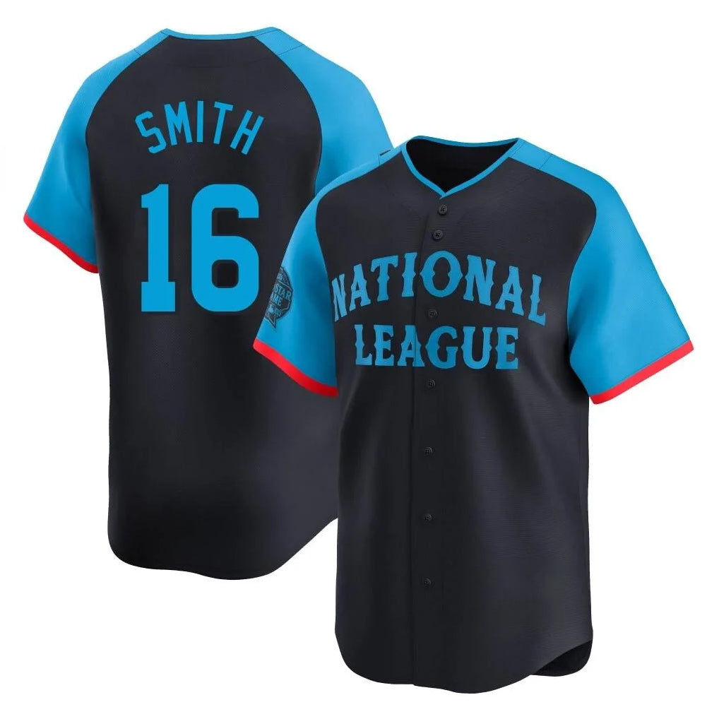 LA.Dodgers #16 Will Smith Player Black National League All-Star Limited Home Fdoa Stitched Jerseys