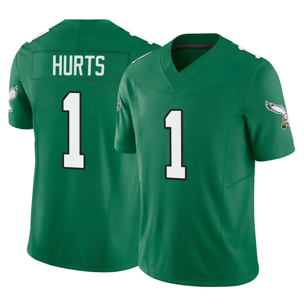 P.Eagles #1 Jalen Hurts Player Green Kelly Alternate Vapor F.U.S.E. Home Game Gdoa Stitched Jerseys
