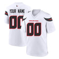 Custom H.Texans White Home Game Any Name & Numbers Gdoa Stitched Jerseys