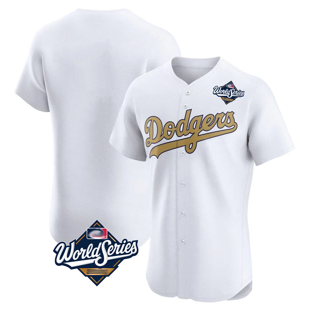 LA.Dodgers ## Dodgers Blank Player Gold Limited Elite Home World Series Fdoa Stitched Jerseys