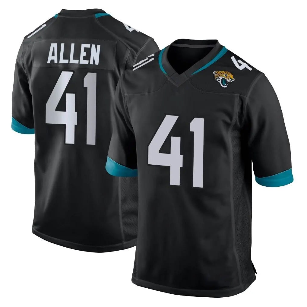 J.Jaguars #41 Josh Hines-Allen Player Black Home Game Gdoa Stitched Jerseys