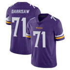 M.Vikings #71 Christian Darrisaw Player Purple Limited Vapor Untouchable Home Game Gdoa Stitched Jerseys