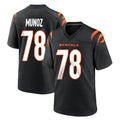 C.Bengals #78 Anthony Munoz Player Black Home Game Gdoa Stitched Jerseys