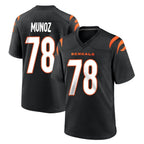 C.Bengals #78 Anthony Munoz Player Black Home Game Gdoa Stitched Jerseys