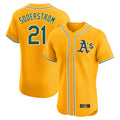 Athletics #21 Tyler Soderstrom Player Gold Limited Elite Home Game Gdoa Stitched Jerseys