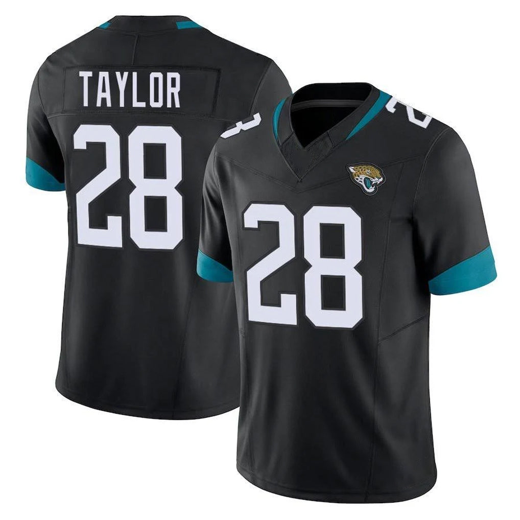 J.Jaguars #28 Fred Taylor Player Black Vapor F.U.S.E. Limited Home Game Gdoa Stitched Jerseys
