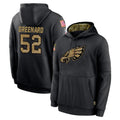 P.Eagles #52 Jonathan Greenard Player Black Salute to Service Hoodies Limited Game Gdoa Stitched Jerseys