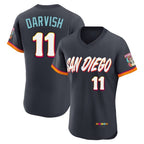 S.Diego Padres #11 Yu Darvish Player Obsidian 2026 City Connect Home Elite T-shirt Fdoa Stitched Jerseys