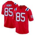 NE.Patriots #85 Hunter Henry Player Red Home Game Gdoa Stitched Jerseys