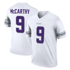 M.Vikings #9 J.J. McCarthy Player White Alternate Legend Home Game Gdoa Stitched Jerseys