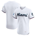 M.Marlins ## Marlins Blank Player White  Home Limited Elite Fdoa Stitched Jerseys
