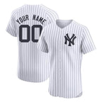 Custom NY.Yankees White Limited Elite Home Game Any Name & Number Gdoa Stitched Jerseys