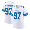 D.Lions #97 Aidan Hutchinson Player White Alternate Home Game Gdoa Stitched Jerseys