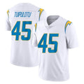 LA.Chargers #45 Tuli Tuipulotu Player White Limited Vapor Untouchable Home Game Gdoa Stitched Jerseys