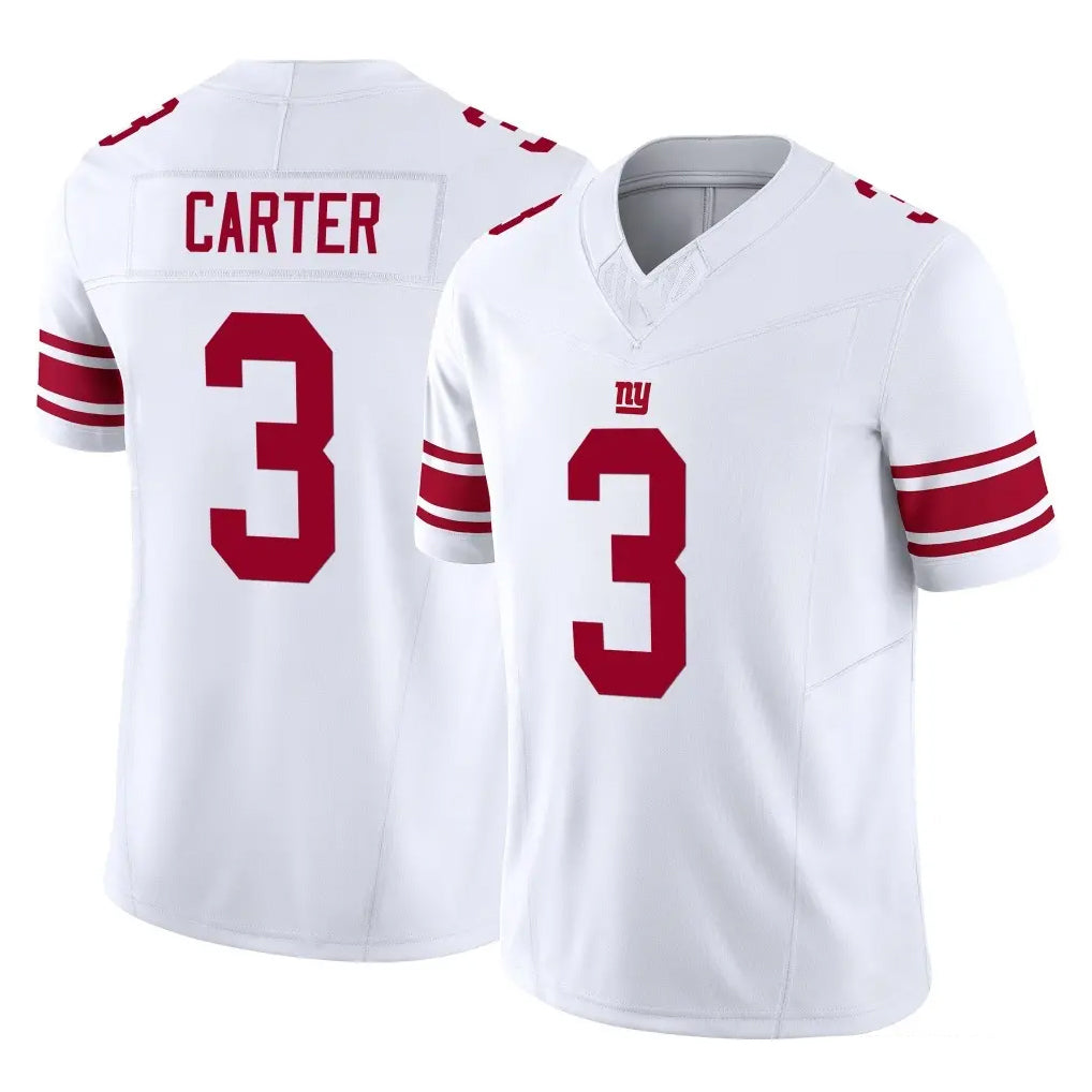 NY.Giants #3 Abdul Carter Player White Limited Vapor F.U.S.E. Home Game Gdoa Stitched Jerseys