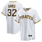 P.Pirates #32 Henry Davis Player White Home Game Fdoa Stitched Jerseys