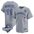 T.Blue Jays #11 Bo Bichette Player Gray 2025 World Series Limited Home Fdoa Stitched Jerseys