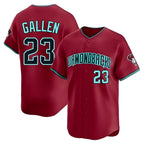 A.Diamondbacks #23 Zac Gallen Player Red Blue reserve Replica Game Stitched Jerseys