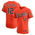B.Orioles #12 Dylan Beavers Player Orange Limited Elite Home Game Gdoa Stitched Jerseys