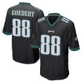 P.Eagles #88 Dallas Goedert Player Black Home Game Gdoa Stitched Jerseys