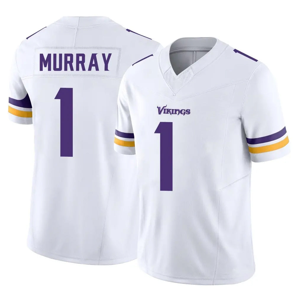 M.Vikings #1 Kyler Murray Player White Limited Vapor F.U.S.E. Home Game Gdoa Stitched Jerseys