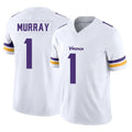M.Vikings #1 Kyler Murray Player White Limited Vapor F.U.S.E. Home Game Gdoa Stitched Jerseys