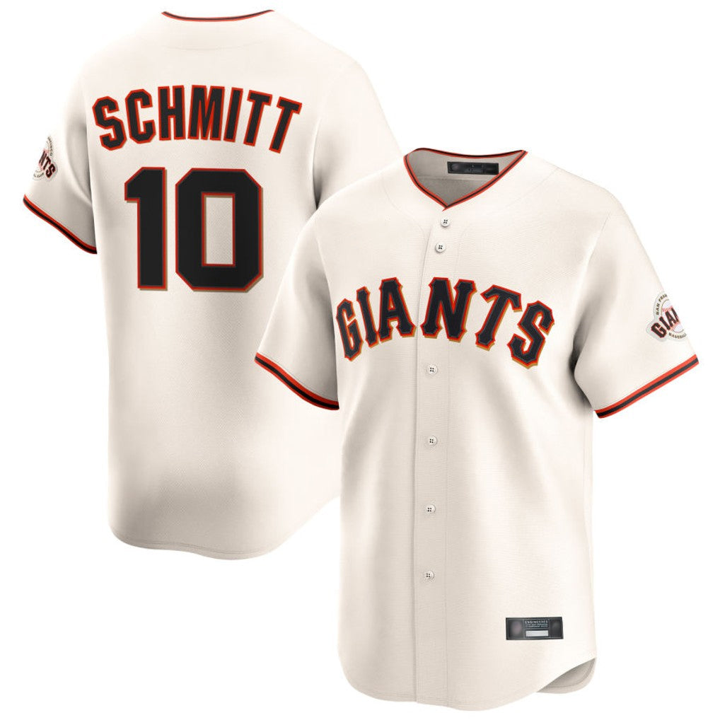 SF.Giants #10 Casey Schmitt Player Cream Home Limited Fdoa Stitched Jerseys