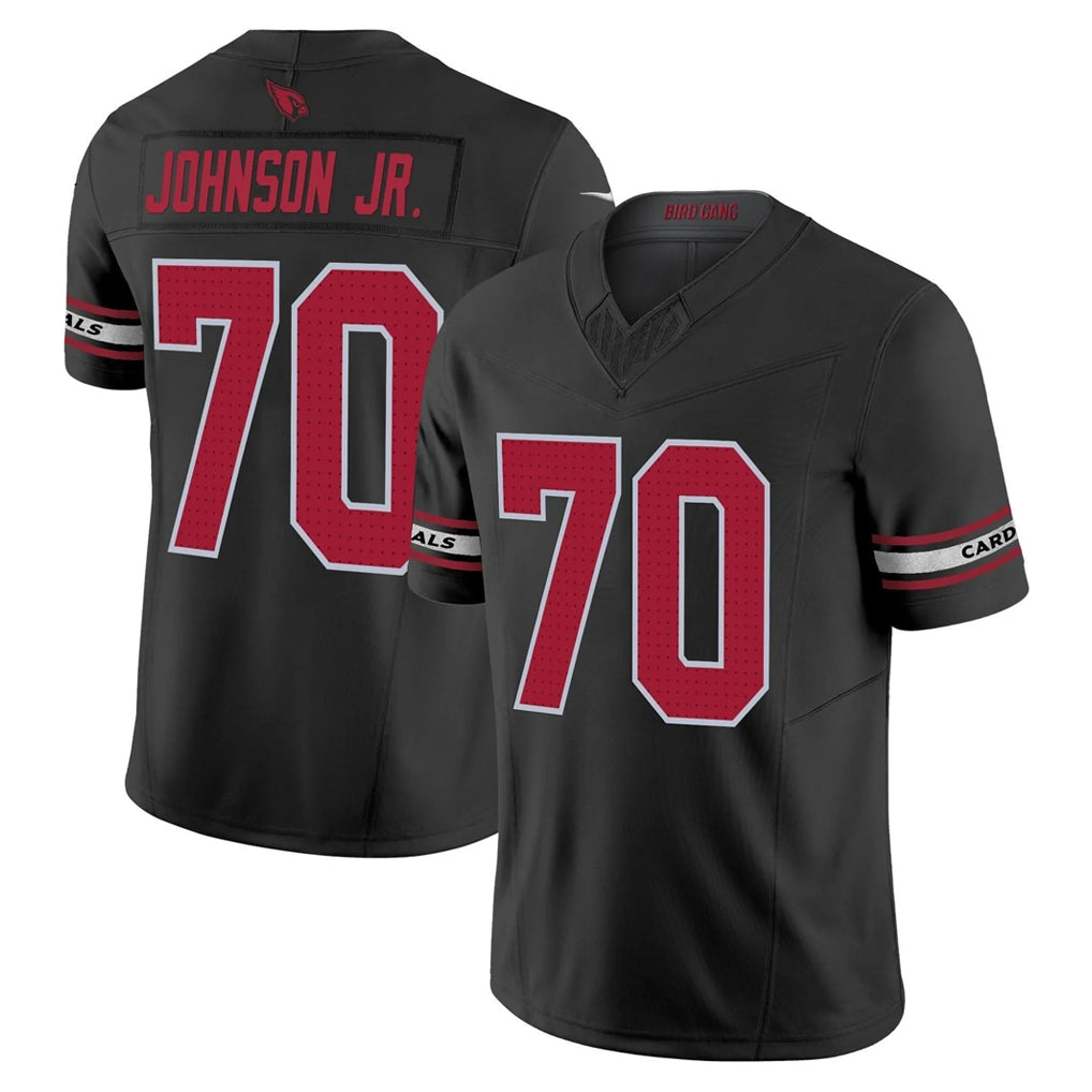 A.Cardinals #70 Paris Johnson Jr. Player Black Vapor F.U.S.E. Limited Home Game Gdoa Stitched Jerseys