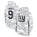 NY.Giants #9 Lsaiah Likely Player Arctic Camo Salute to Service Pullover Hoodies Limited Game Gdoa Stitched Jerseys