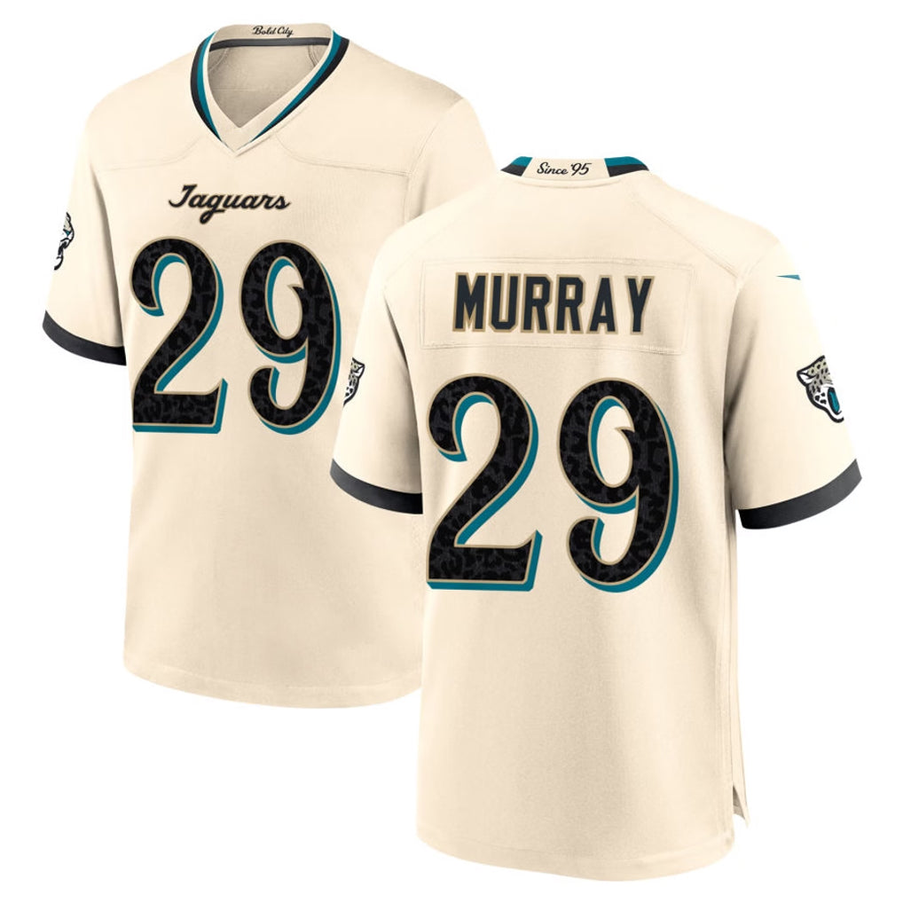 J.Jaguars #29 Eric Murray Player Natural 2026 Rivalries Collection Game Gdoa Stitched Jerseys