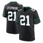 NY.Jets #21 Brandon Stephens Player Black Legacy Home Game Gdoa Stitched Jerseys